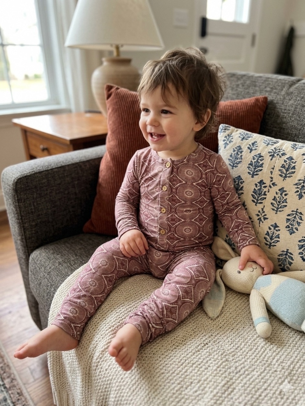 Kate Quinn long-sleeve bamboo romper 18-24mo